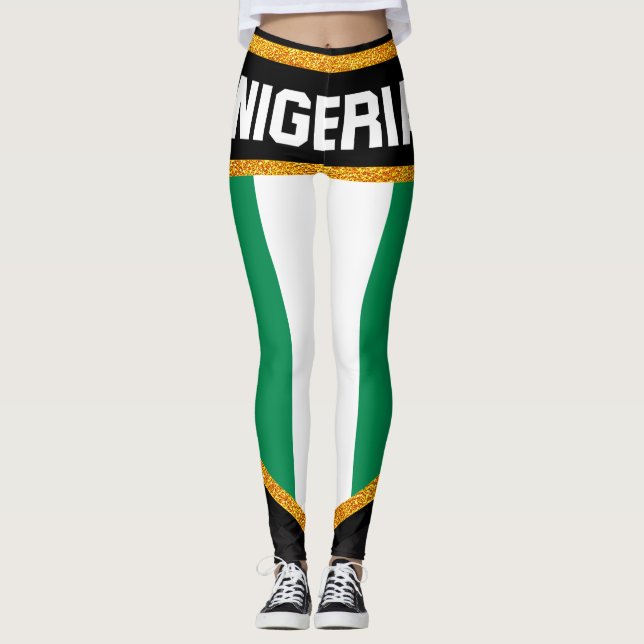 Leggings Drapeau du Nigéria (Devant)