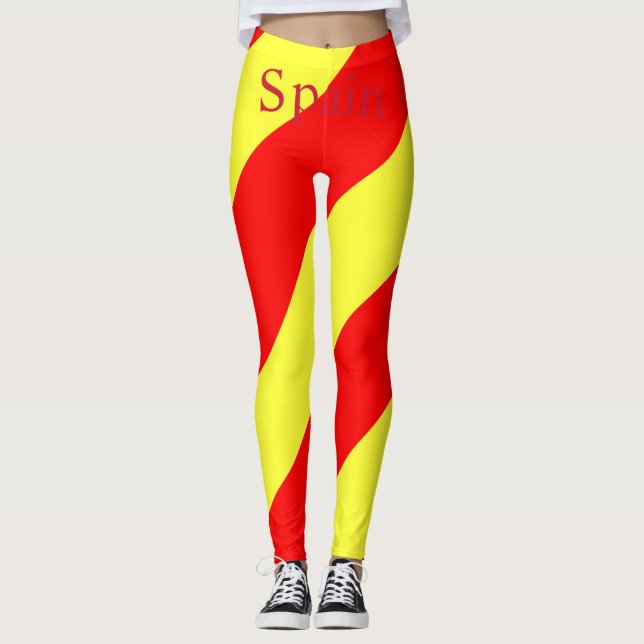 Leggings Drapeau du pays Espagne Thunder_Cove (Devant)