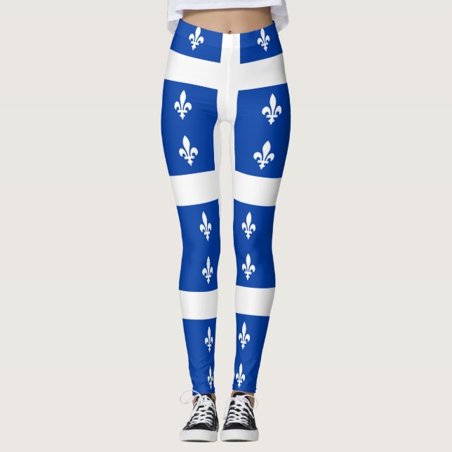 Leggings Drapeau du Québec (Devant)