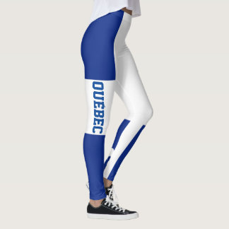 Leggings Drapeau du Québec et texte - Drapeau Québec et