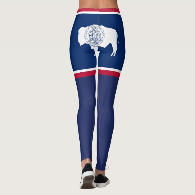 Leggings Drapeau du Wyoming (Dos)