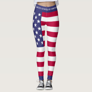 Leggings Drapeau épangé étoile USA