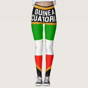 Leggings Drapeau équatorien de Guinée