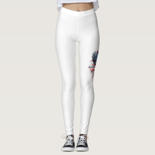 Leggings Drapeau et aigle des États-Unis. Indépendance