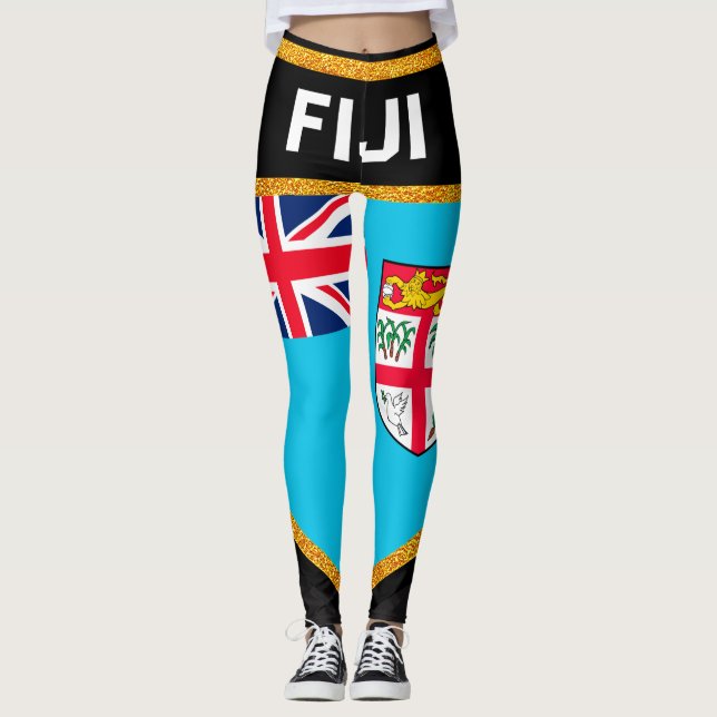 Leggings Drapeau Fidji (Devant)