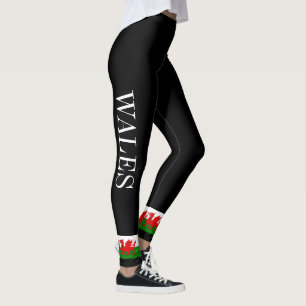 Leggings Drapeau gallois dragon rouge gallois