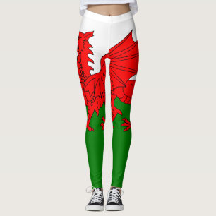 Leggings Drapeau gallois dragon rouge gallois