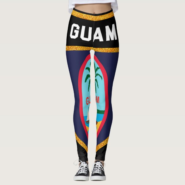 Leggings Drapeau Guam (Devant)