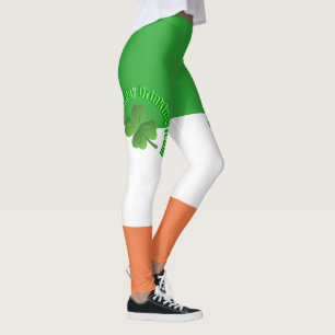 Leggings Drapeau irlandais de l'équipe Jour de la Saint Pat