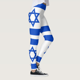Leggings Drapeau Israël étoile bleue de David