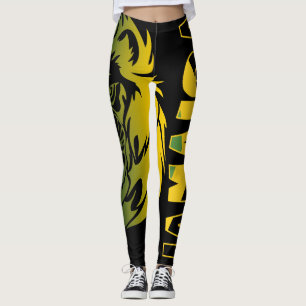 Leggings Drapeau jamaïcain Lion de Juda