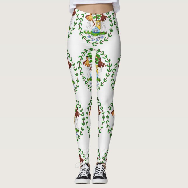 Leggings Drapeau Kriol bélizien du Belize (Devant)