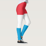 Leggings Drapeau Luxembourg<br><div class="desc">Drapeau patriotique du Luxembourg.</div>