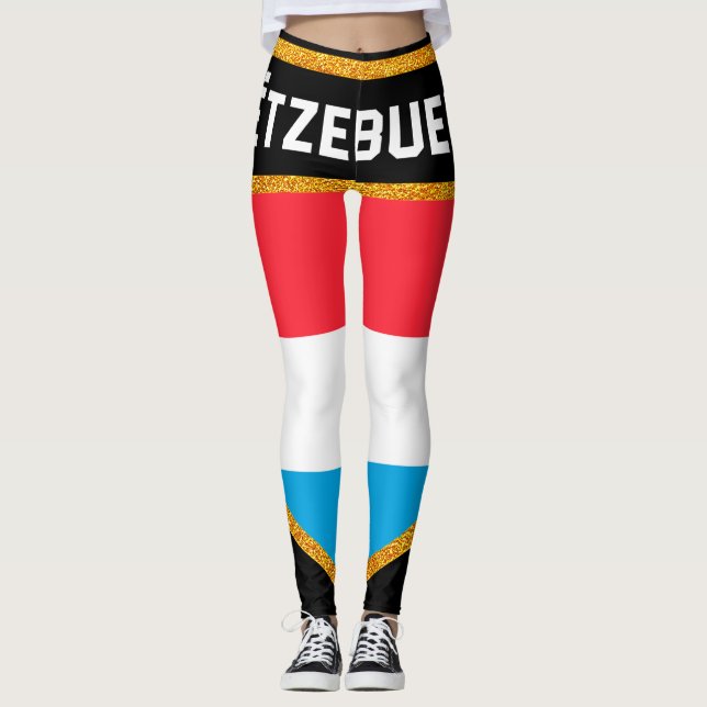 Leggings Drapeau Luxembourg (Devant)