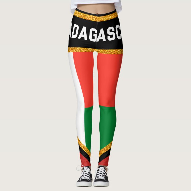 Leggings Drapeau Madagascar (Devant)