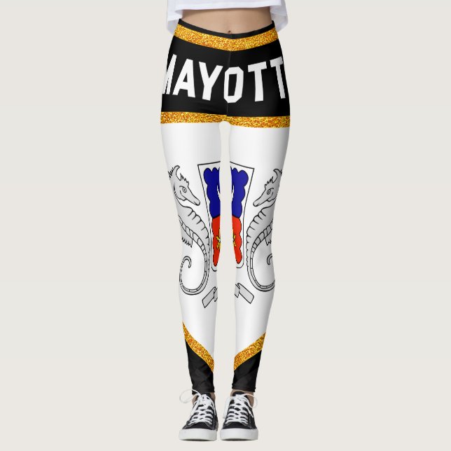Leggings Drapeau Mayotte (Devant)