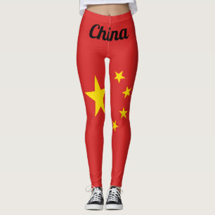 Leggings Drapeau national de la Personnaliser chinoise