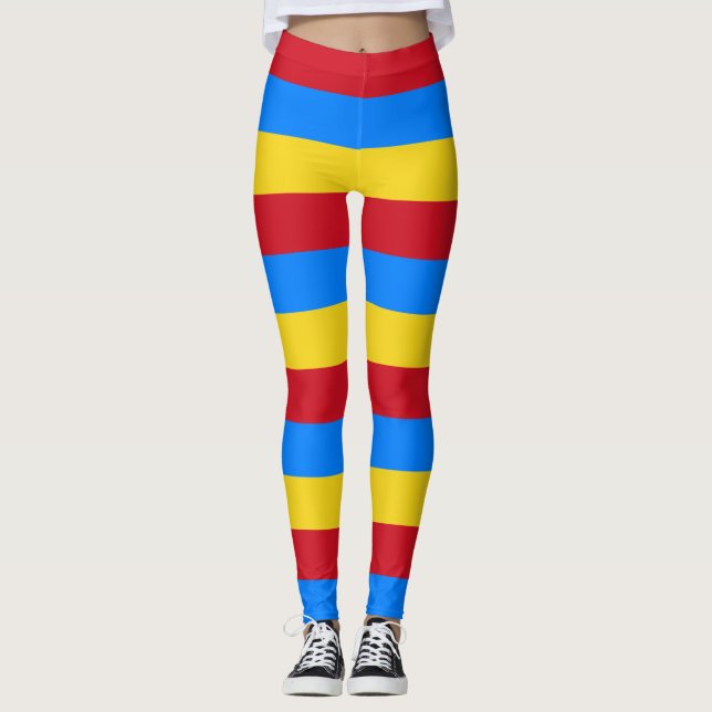 Leggings Drapeau National De La République Démocratique Du  (Devant)