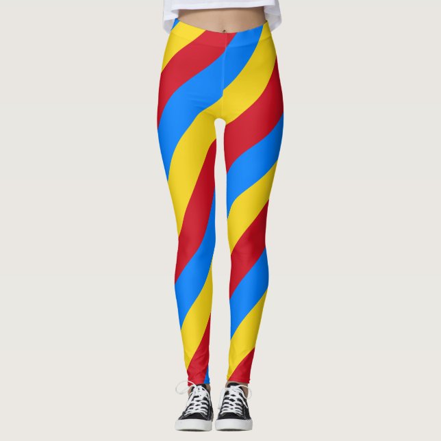 Leggings Drapeau National De La République Démocratique Du  (Devant)