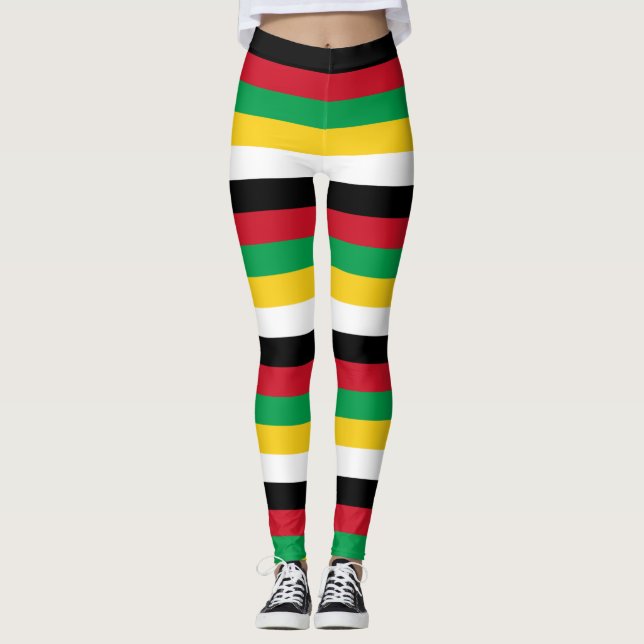 Leggings Drapeau national de Saint-Kitts-et-Nevis (Devant)