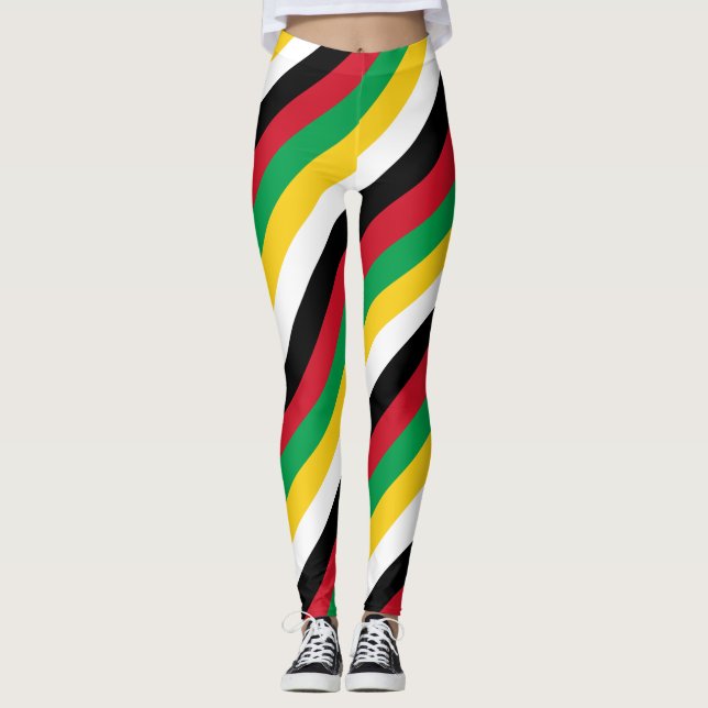 Leggings Drapeau national de Saint-Kitts-et-Nevis (Devant)