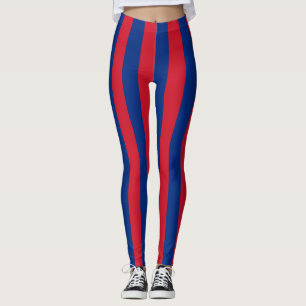 Leggings Drapeau national du Liechtenstein rayé