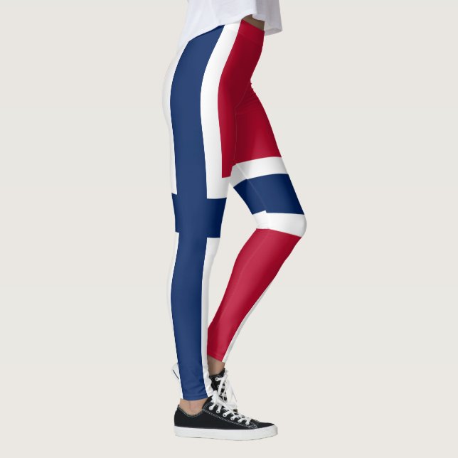 Leggings Drapeau norvégien (Droite)