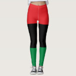 Leggings Drapeau panafricain<br><div class="desc">Cette conception comprend le drapeau panafricain (également connu sous le nom de drapeau de libération noire, le drapeau de l'UNIA ou le drapeau afro-américain), qui est un drapeau tricolore composé de trois bandes horizontales de rouge, noir et vert. L'Universal Negro Improvement Association et la African Communities League (UNIA-ACL) l'ont officiellement...</div>