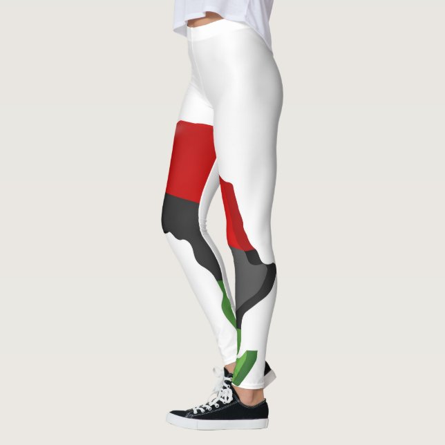 Leggings Drapeau panafricain | Zazzle_Growshop. (Gauche)