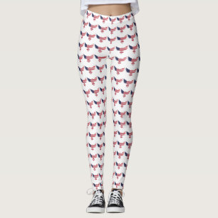 Leggings Drapeau papillon américain de marque personnalisée