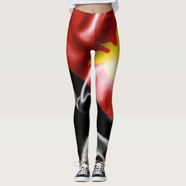 Leggings Drapeau Papouasie-Nouvelle-Guinée (Devant)