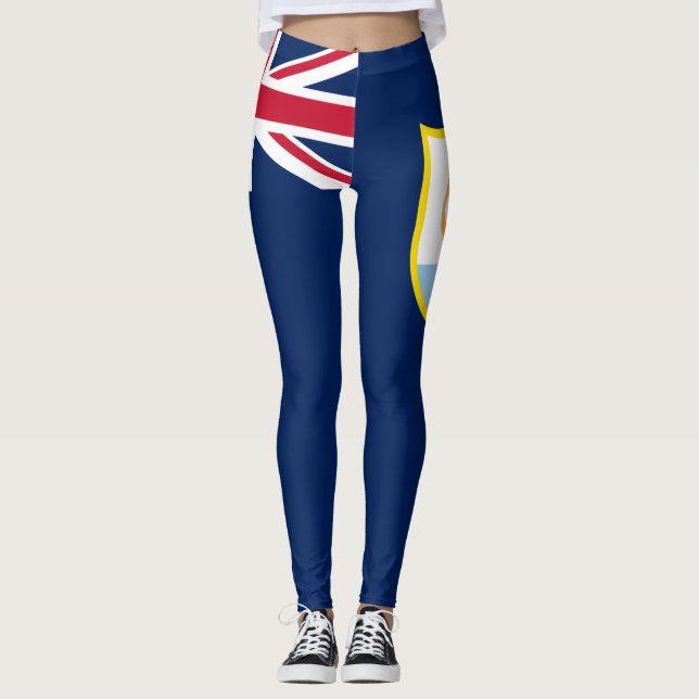 Leggings Drapeau patriotique d'Anguilla (Devant)