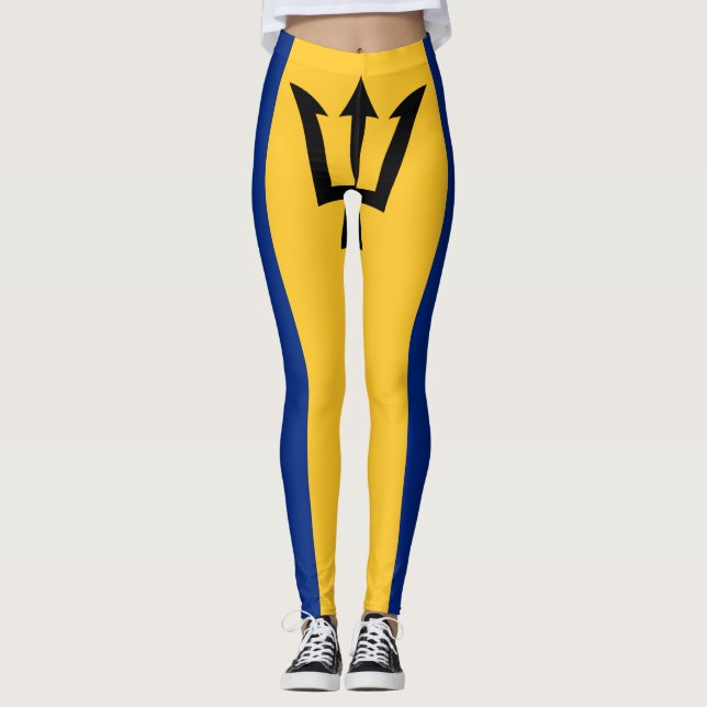 Leggings Drapeau patriotique de la Barbade (Devant)