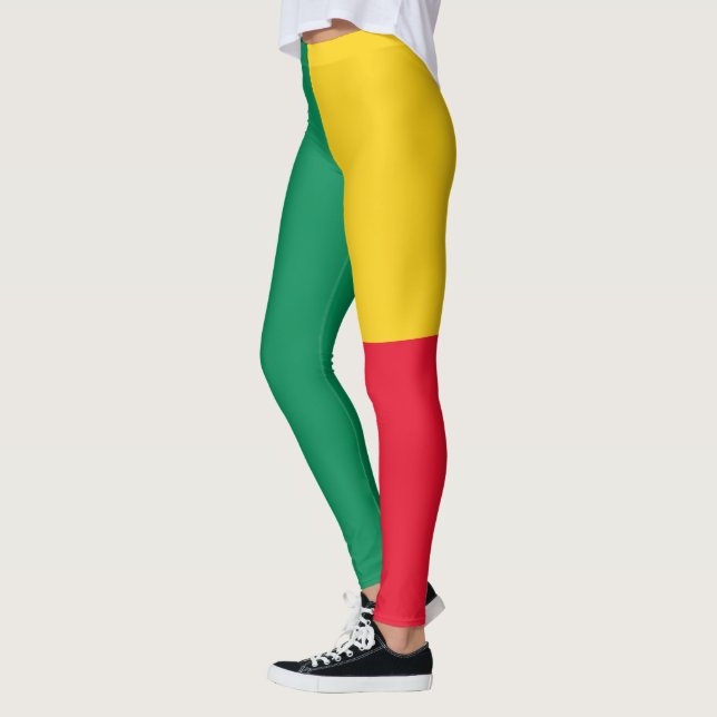 Leggings drapeau patriotique du Bénin (Gauche)