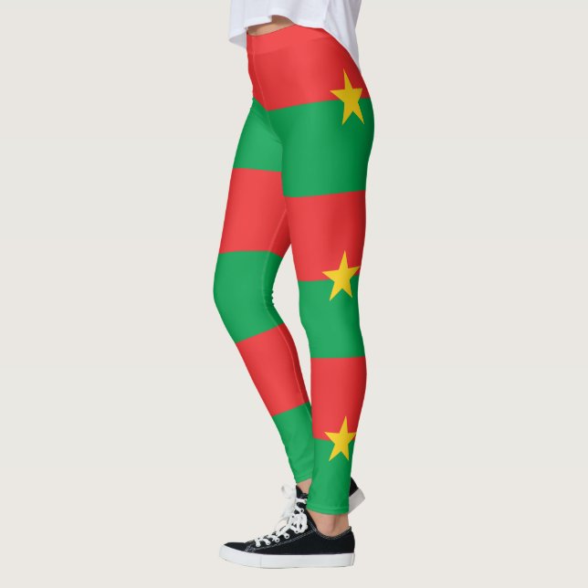 Leggings drapeau patriotique du Burkina Faso (Gauche)