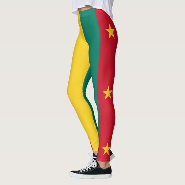 Leggings Drapeau patriotique du Cameroun (Gauche)