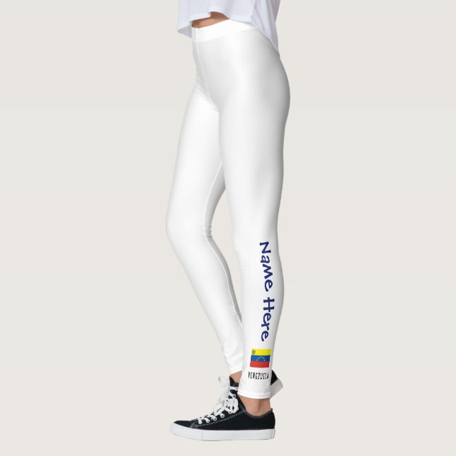 Leggings Drapeau personnalisé du Venezuela (Gauche)