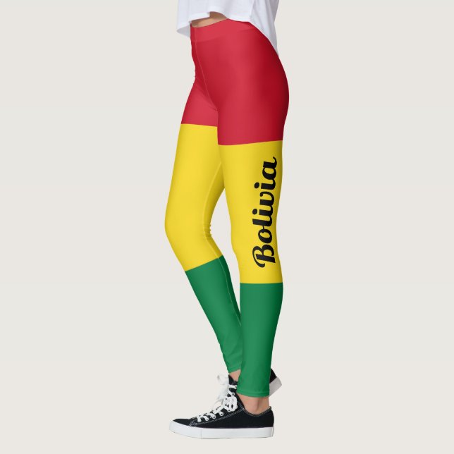 Leggings Drapeau Personnaliser Bolivie (Gauche)