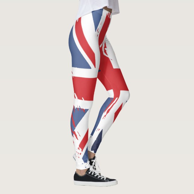Leggings Drapeau Royaume-Uni - Cadeau de Pantalon  (Droite)