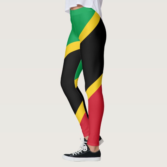 Leggings Drapeau Saint-Kitts-et-Nevis motif (Gauche)
