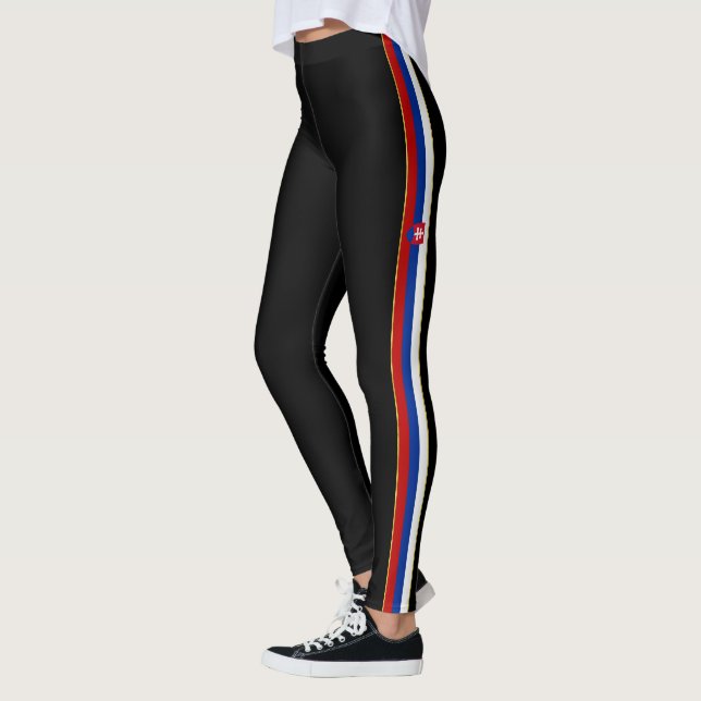 Leggings Drapeau slovaque (Gauche)
