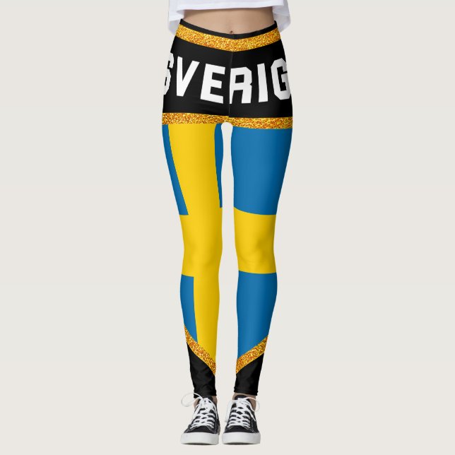 Leggings Drapeau Suède (Devant)
