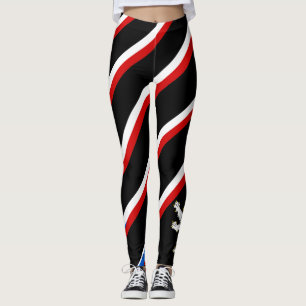 Leggings Drapeau tchèque de rayures