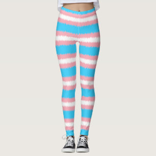 Leggings Drapeau trans - Légendes à bande étroite