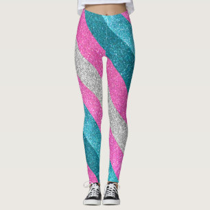 Leggings Drapeau transgenre Parties scintillant Gay pride L