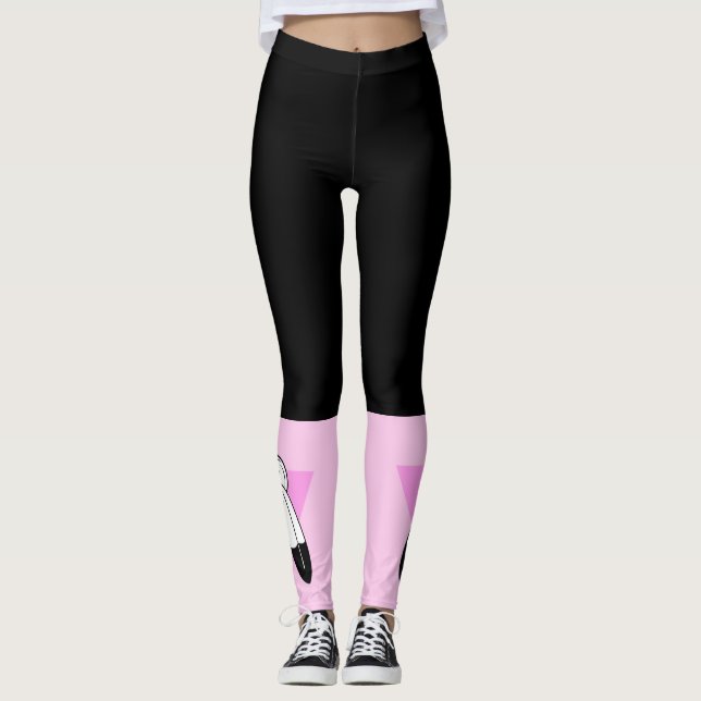 Leggings Drapeau Triangle Rose Two-Spirit (Devant)
