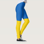 Leggings Drapeau ukrainien (Ukraine)<br><div class="desc">Ce dessin présente le drapeau national de l'Ukraine, qui est un pays d'Europe de l'Est. L'Ukraine borde la Russie à l'est et au nord-est ; la Biélorussie au nord ; la Pologne, la Slovaquie et la Hongrie à l'ouest ; et la Roumanie, la Moldavie et la mer Noire au sud....</div>