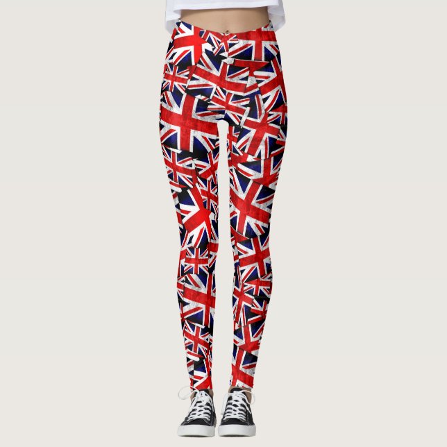 Leggings Drapeau Union Jack British England UK (Devant)