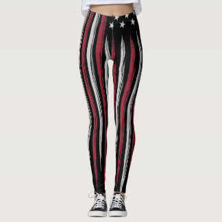 Leggings Drapeau USA grunge