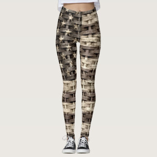 Leggings Drapeau vintage américain #6
